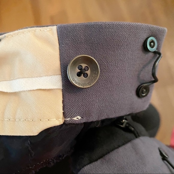 Rag & Bone Trouser Pants Women’s Size 2 Dark Gray Grey Wool Slim Leg Ankle - Picture 13 of 16